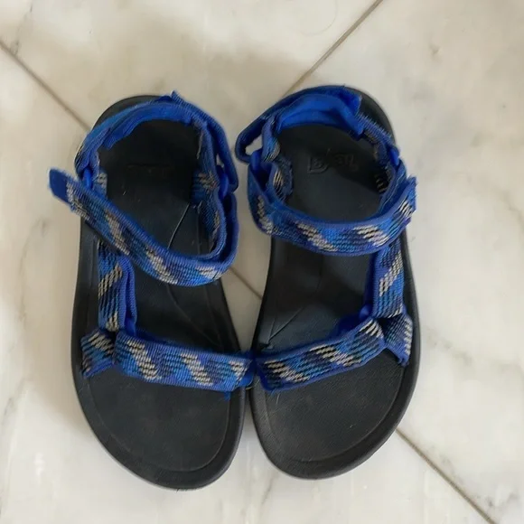 Teva, kids 13, blue strap active outdoor adjustable walking hiking water sandals - Picture 3 of 7